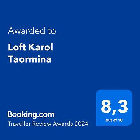 شقة Loft Karol Taormina Gaggi المظهر الخارجي الصورة